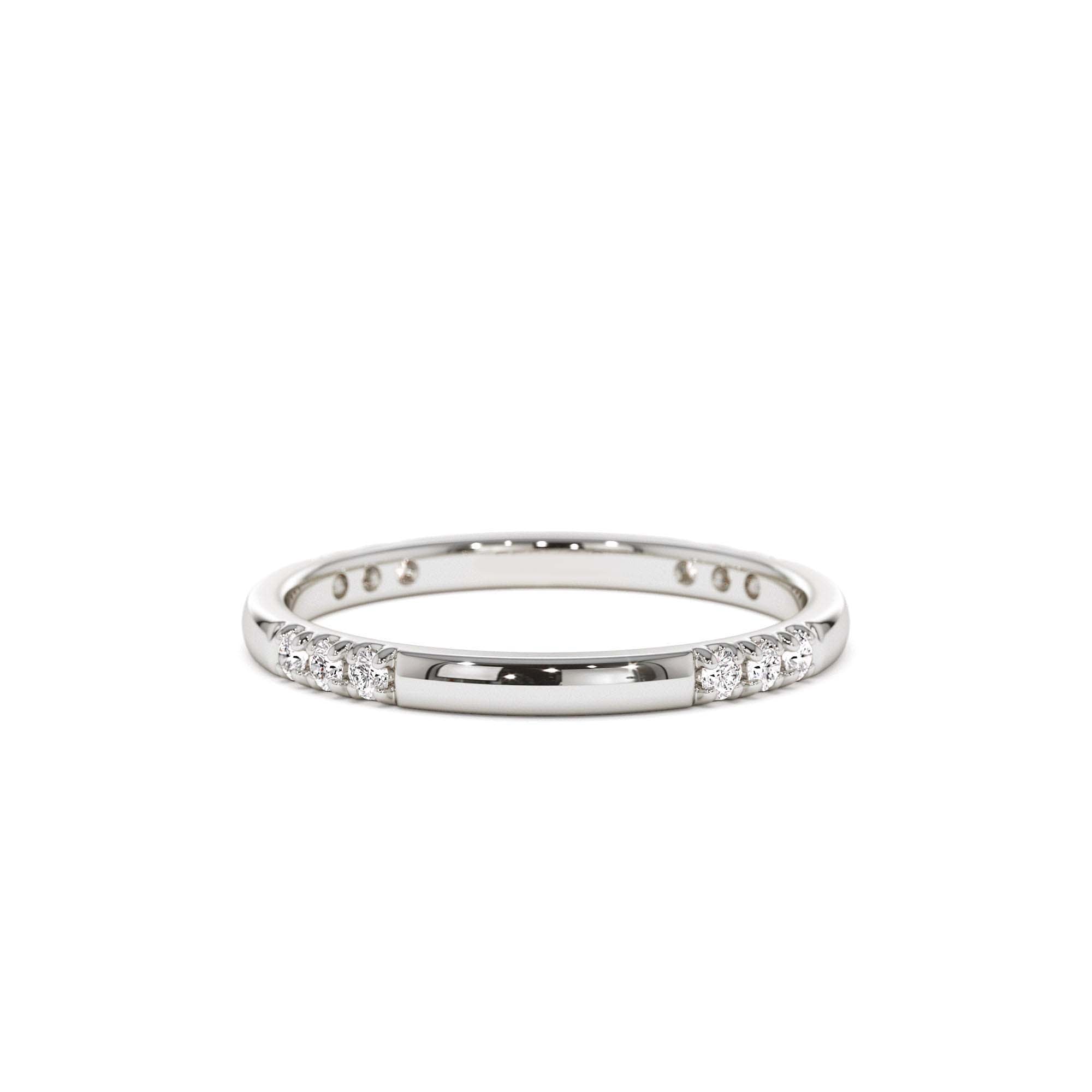 14k Multi Station Diamond Eternity Ring - view 3