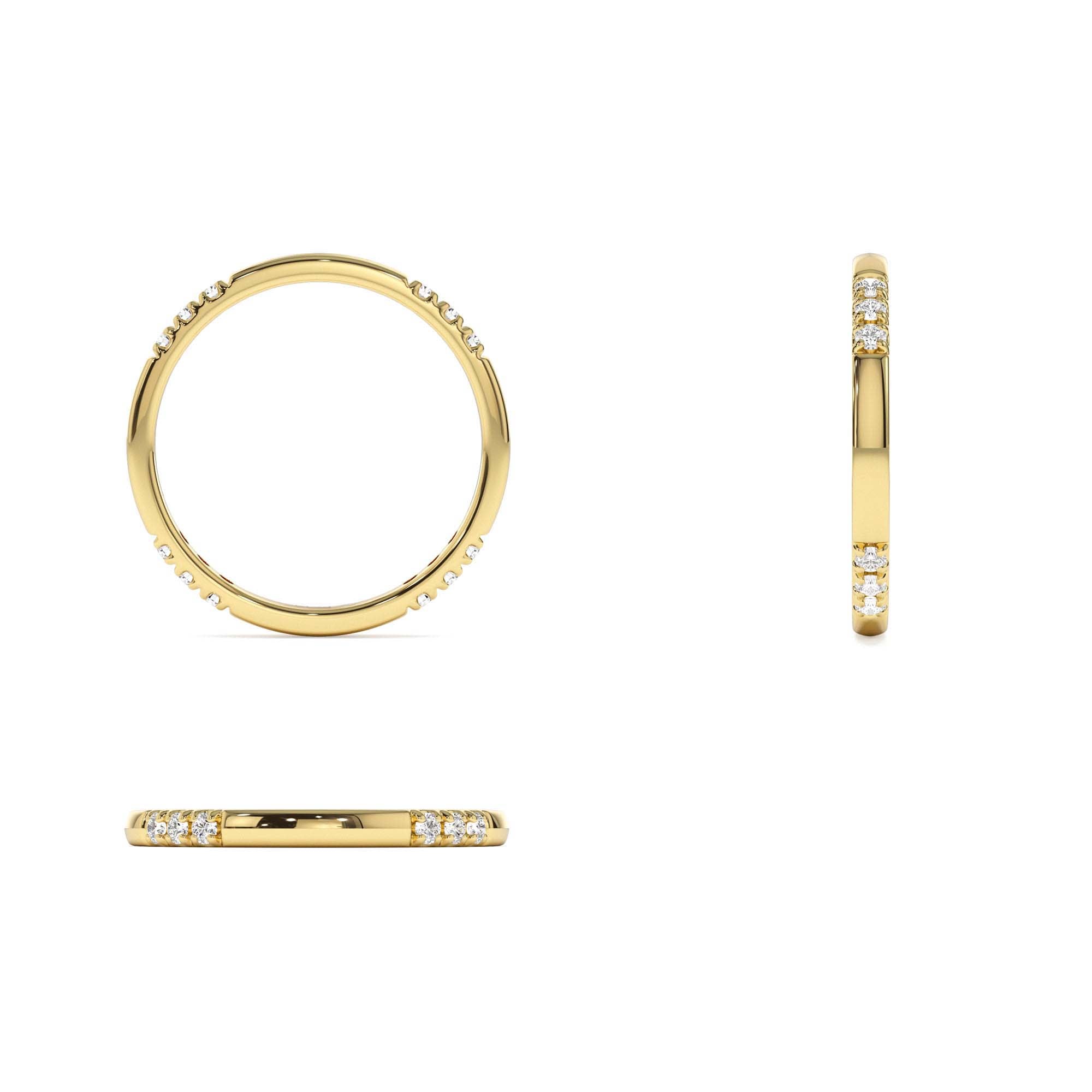14k Multi Station Diamond Eternity Ring - view 5