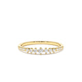 14k Dainty Graduating Diamond Wedding Ring by Orlina Fine