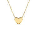 14K Puffed Heart Slider Necklace by Orlina Fine