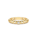 14k Gold Unique Diamond Modern Ring by Orlina Fine