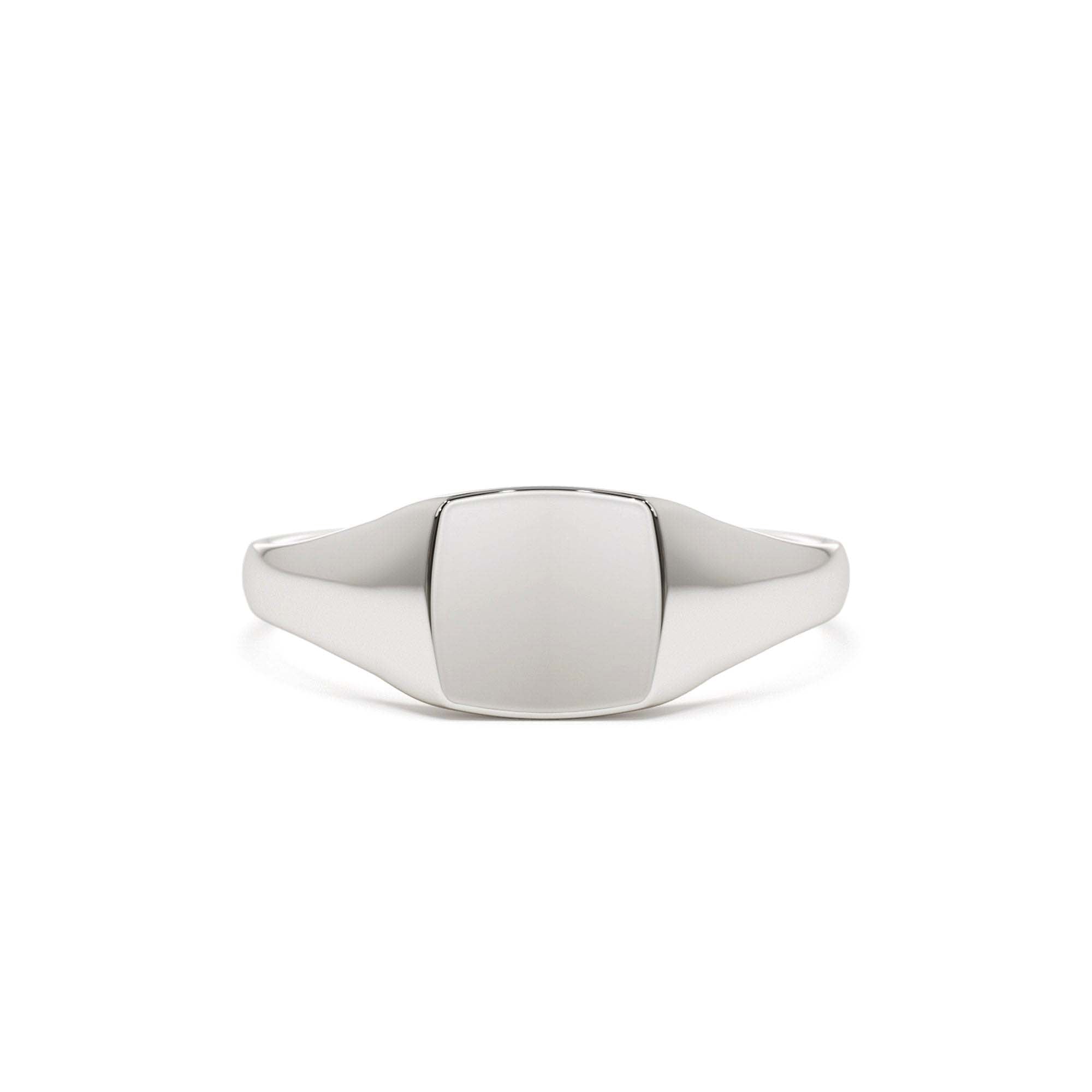 14k Gold Square Signet Ring - view 3