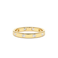 14k Full Eternity Flush Setting Baguette Diamond Band by Orlina Fine
