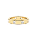 14k Asscher Cut Full Eternity Flush Setting Diamond Band by Orlina Fine