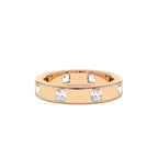 14k Asscher Cut Full Eternity Flush Setting Diamond Band - view 2