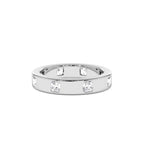 14k Asscher Cut Full Eternity Flush Setting Diamond Band - view 3