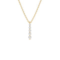 14k Gold Diamond Bar Necklace by Orlina Fine