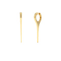 14K Solid Gold Dagger Earrings by Orlina Fine