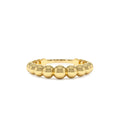 14k 4MM Beaded Graduating Ring by Orlina Fine