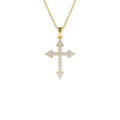14K Diamond Cross Charm 0.45 CTW by Orlina Fine