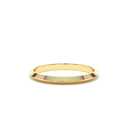 14K 2MM Knife Edge Wedding Band by Orlina Fine