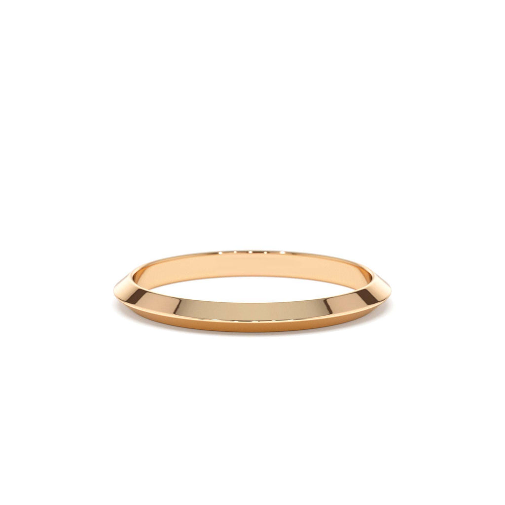 14K 2MM Knife Edge Wedding Band - view 2