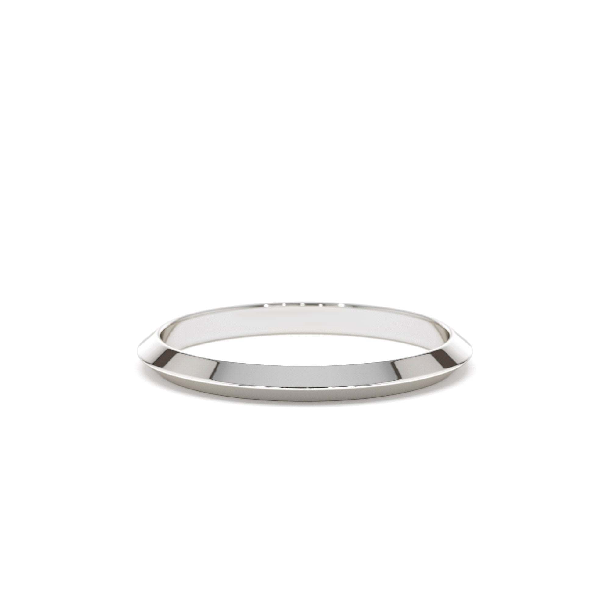 14K 2MM Knife Edge Wedding Band - view 3