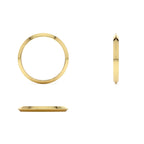 14K 2MM Knife Edge Wedding Band - view 5
