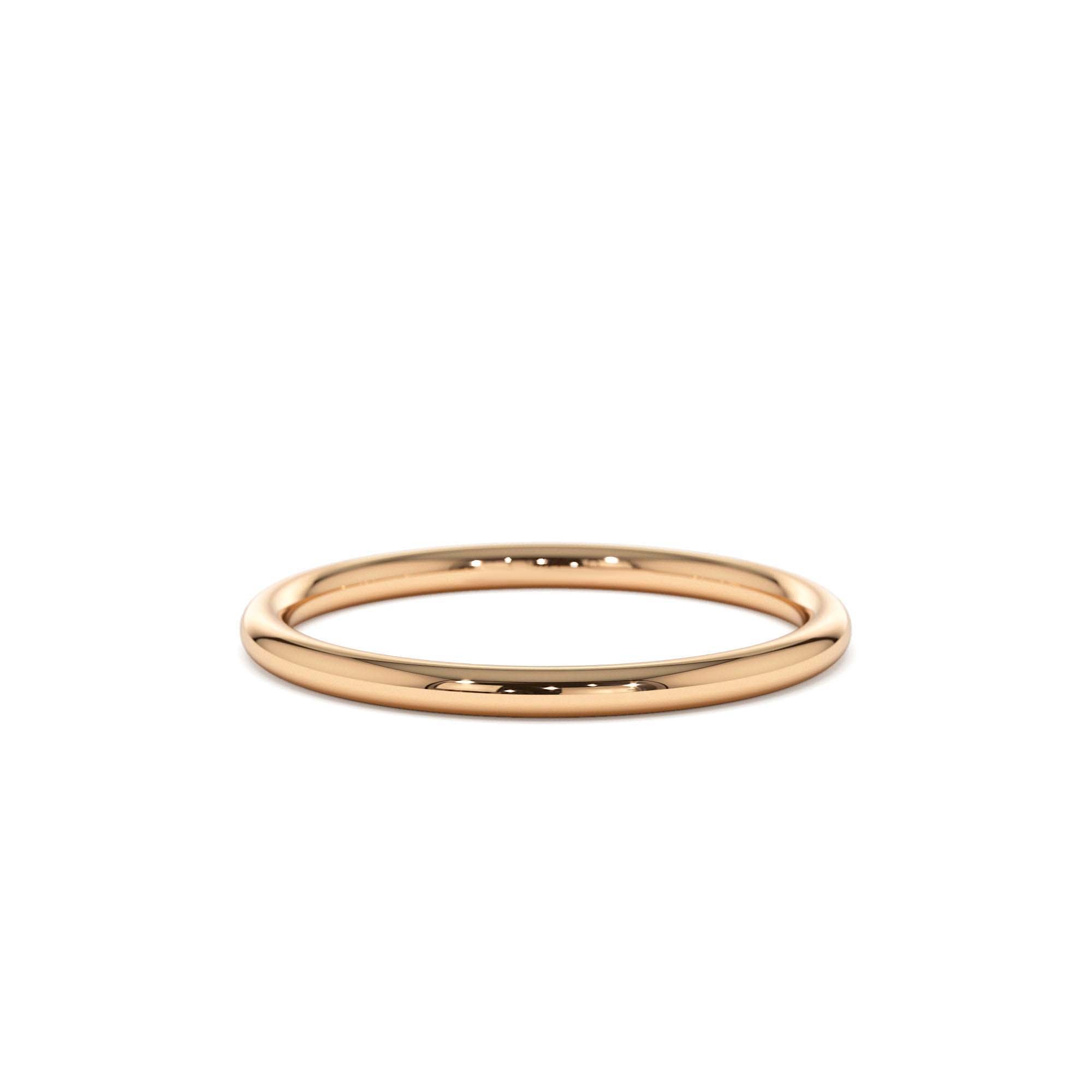 14K Solid Gold 1.5 MM Wedding Band - view 2