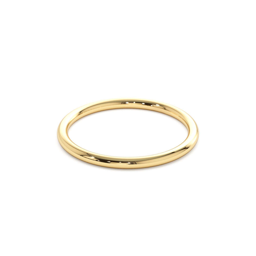 14K Solid Gold 1.5 MM Wedding Band - view 4