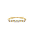 14K Single Shared Prong Diamond Wedding Ring 0.30 CTW by Orlina Fine