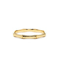 14K Dainty Minimal Bamboo Gold Ring by Orlina Fine