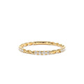 14K Twisted Rope 3/4 Eternity Diamond Ring by Orlina Fine