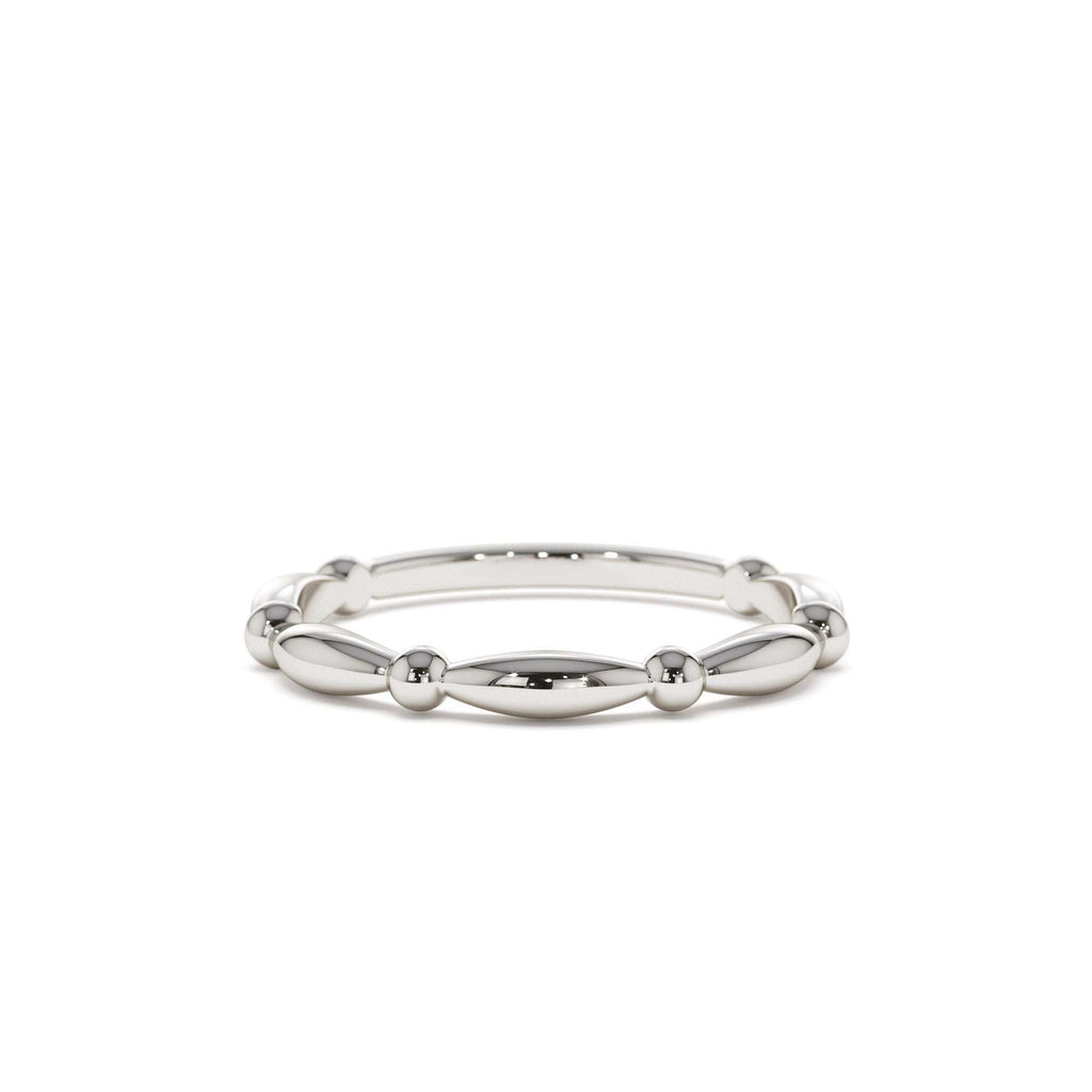 14K Cute Bead Stacking Band - view 3
