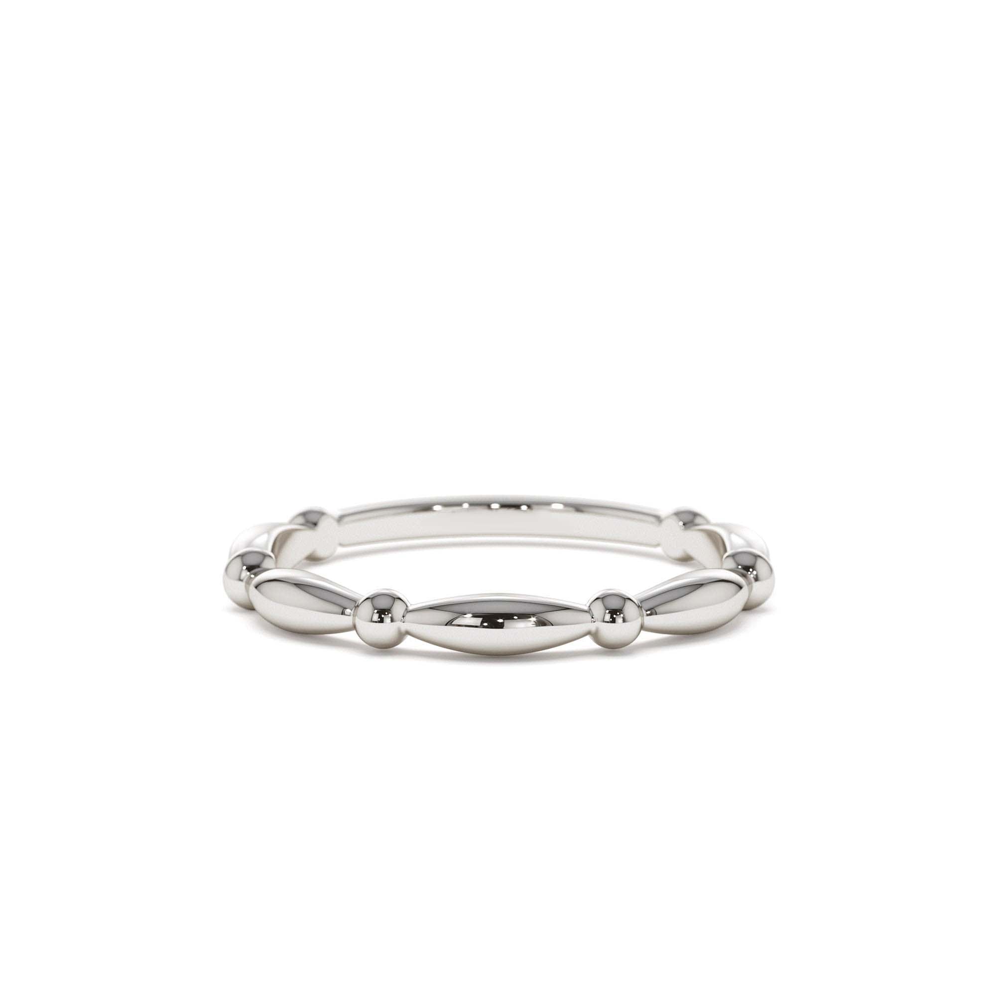 14K Cute Bead Stacking Band - view 3
