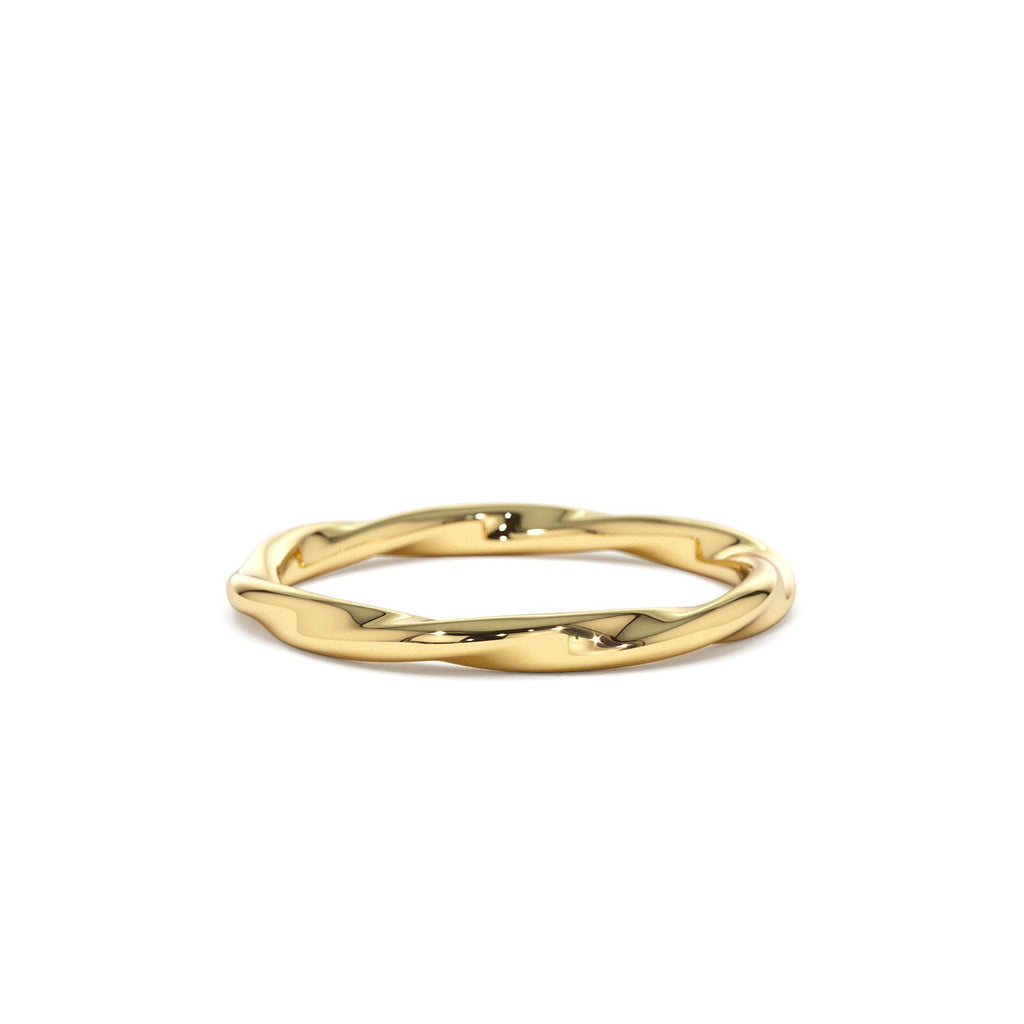 14K Wavy Promise Ring by Orlina Fine