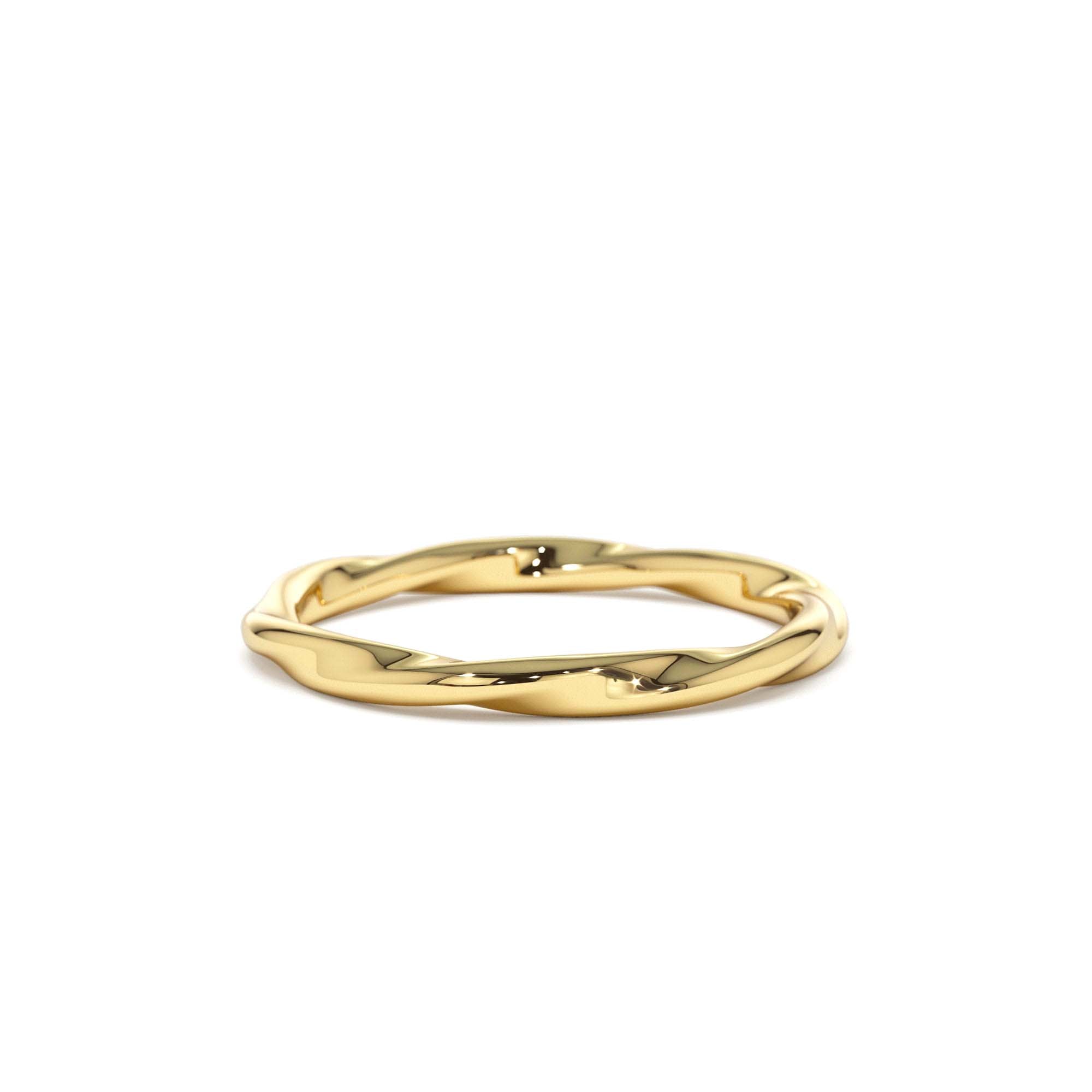 14K Wavy Promise Ring by Orlina Fine