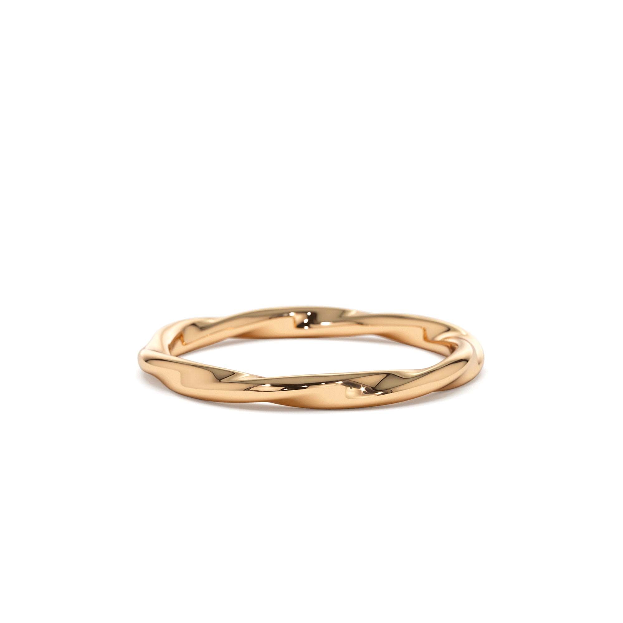 14K Wavy Promise Ring - view 2