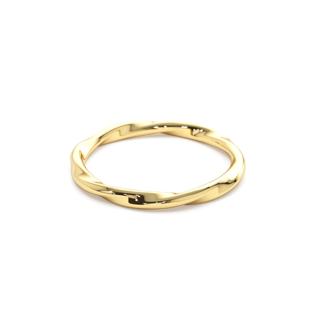 14K Wavy Promise Ring - view 4