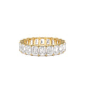 4.5 CTW 14K Prong Setting Full Eternity Emerald Lab Grown Diamond Ring by Orlina Fine