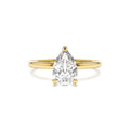 0.75 - 1.50 CTW 14K Prong Setting Pear Shaped Lab Grown Diamond Engagement Ring by Orlina Fine