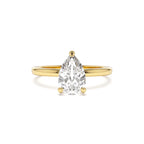 0.75 - 1.50 CTW 14K Prong Setting Pear Shaped Lab Grown Diamond Engagement Ring by Orlina Fine