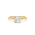 0.75 - 1.50 CTW 14K Four Prong Setting Round Shape Lab Grown Diamond Engagement Ring by Orlina Fine