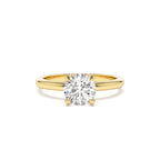 0.75 - 1.50 CTW 14K Four Prong Setting Round Shape Lab Grown Diamond Engagement Ring by Orlina Fine