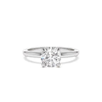 0.75 - 1.50 CTW 14K Four Prong Setting Round Shape Lab Grown Diamond Engagement Ring - view 2