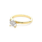 0.75 - 1.50 CTW 14K Four Prong Setting Round Shape Lab Grown Diamond Engagement Ring - view 4