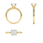 0.75 - 1.50 CTW 14K Four Prong Setting Round Shape Lab Grown Diamond Engagement Ring - view 5