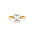 0.75 - 1.50 CTW 14K Four Prong Setting Oval Shaped Lab Grown Diamond Engagement Ring by Orlina Fine