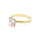0.75 - 1.50 CTW 14K Four Prong Setting Oval Shaped Lab Grown Diamond Engagement Ring - view 4