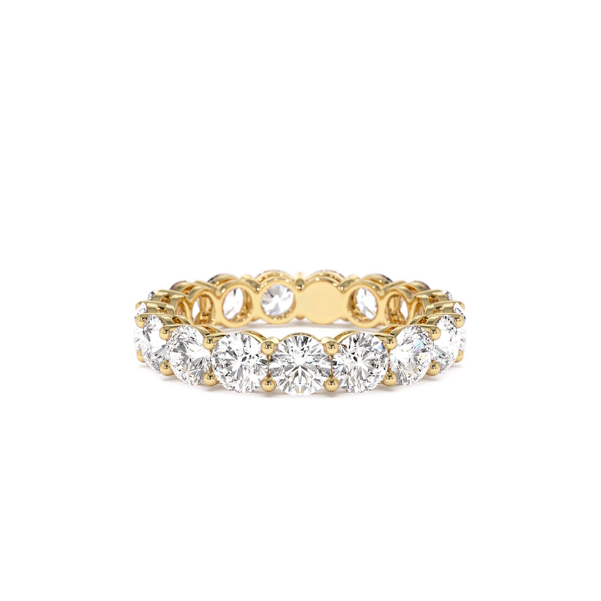 3.25 CTW 14K Prong Setting Full Eternity Round Lab Grown Diamond Ring by Orlina Fine