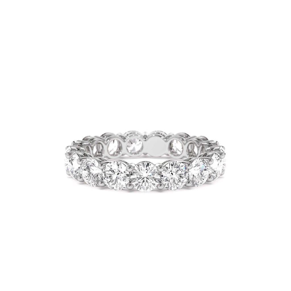 3.25 CTW 14K Prong Setting Full Eternity Round Lab Grown Diamond Ring - view 2