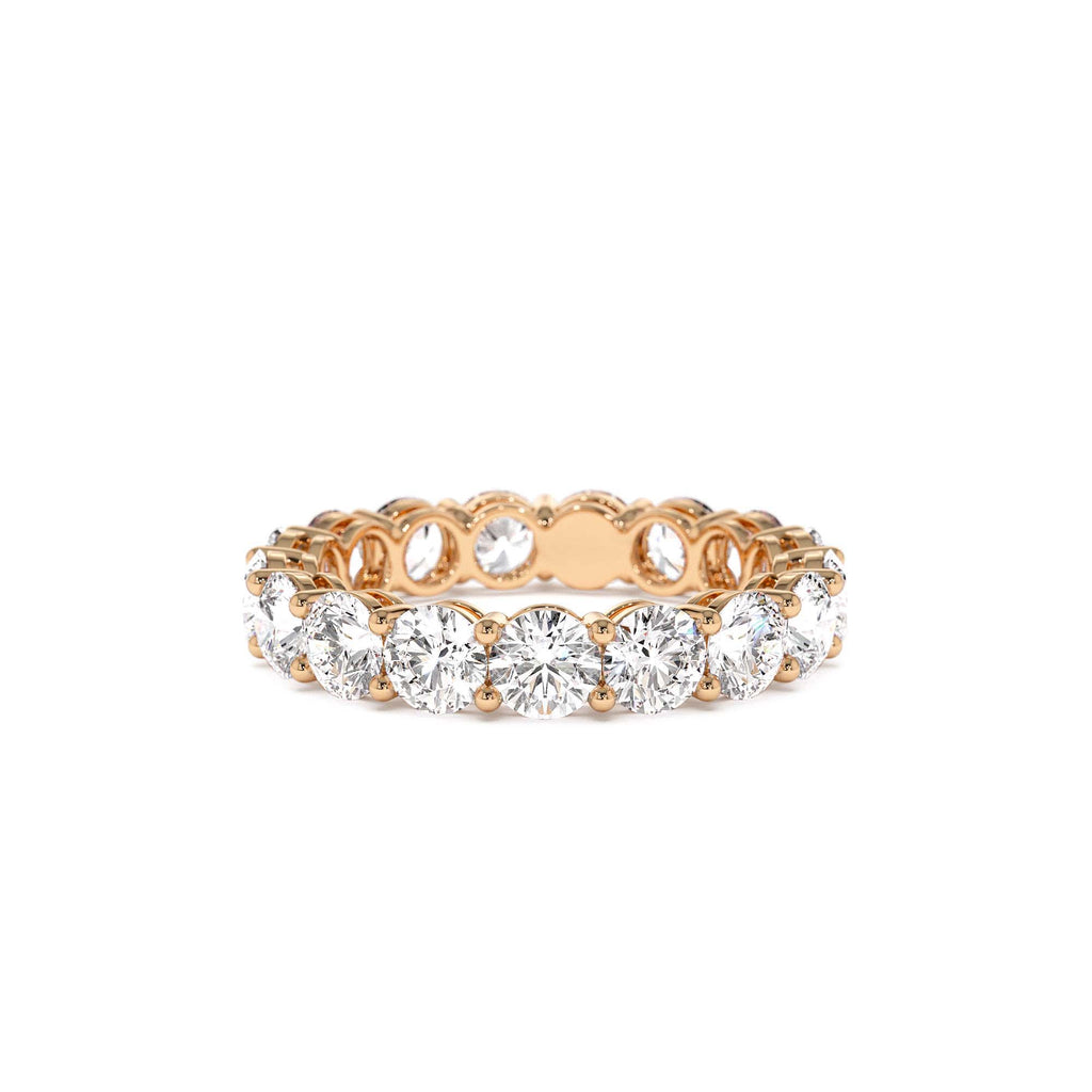 3.25 CTW 14K Prong Setting Full Eternity Round Lab Grown Diamond Ring - view 3