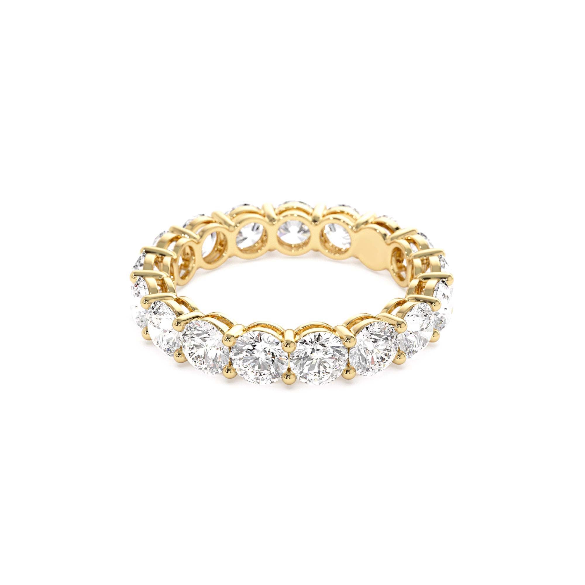3.25 CTW 14K Prong Setting Full Eternity Round Lab Grown Diamond Ring - view 4