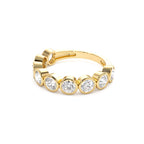 1.75 CTW 14K Bezel Setting Nine Stone Round Lab Grown Diamond Wedding Ring - view 4