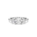 1.50 CTW 14K Round Lab Grown Diamond Three Stone Engagement Ring - view 2