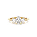 1.50 CTW 14K Oval Shape Lab Grown Diamond Three Stone Engagement Ring by Orlina Fine