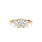 1.50 CTW 14K Oval Shape Lab Grown Diamond Three Stone Engagement Ring by Orlina Fine