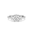 1.50 CTW 14K Oval Shape Lab Grown Diamond Three Stone Engagement Ring - view 2
