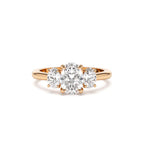 1.50 CTW 14K Oval Shape Lab Grown Diamond Three Stone Engagement Ring - view 3