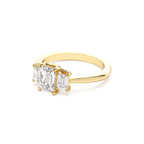 1.50 CTW 14K Emerald Cut Lab Grown Diamond Three Stone Engagement Ring - view 4